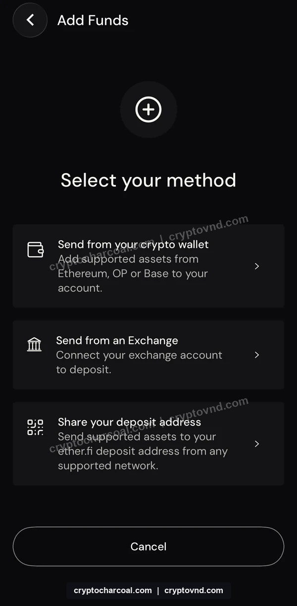 이더파이의 거래소 연동과 Share your deposit address 입금 방법