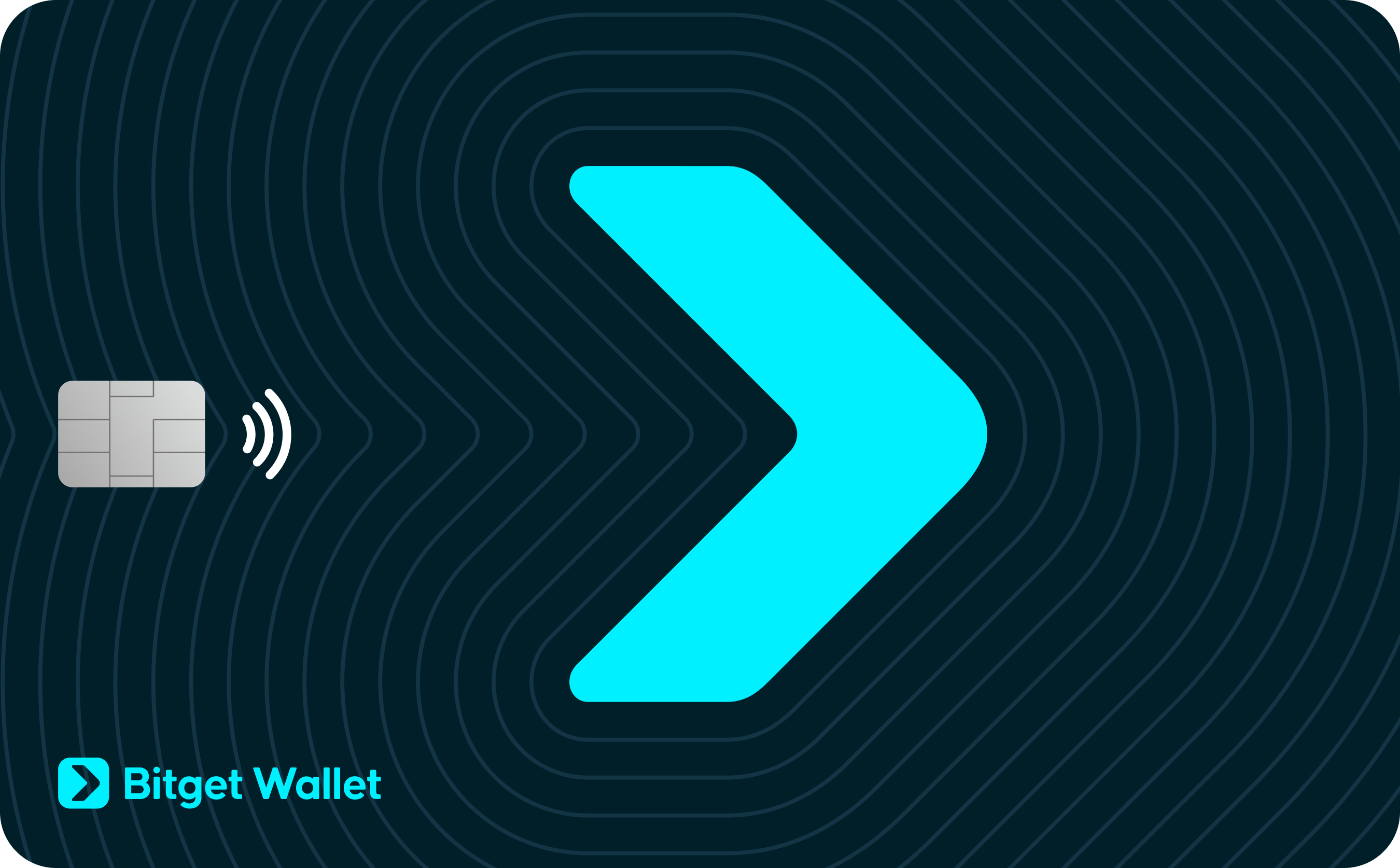 Bitget Wallet 공식 Visa 카드 앞면 디자인